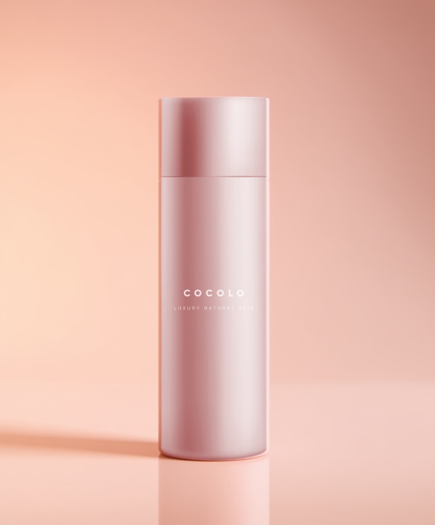 Skincare bottle product shot
