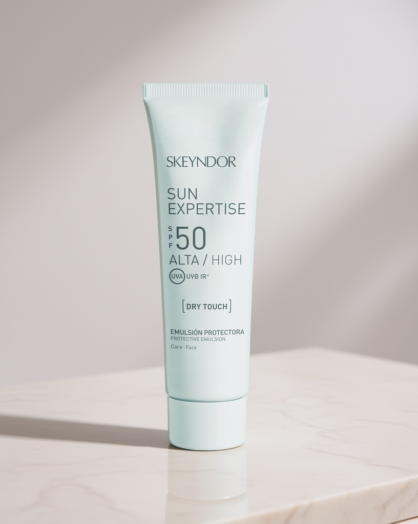 SPF sunscreen tube product shot